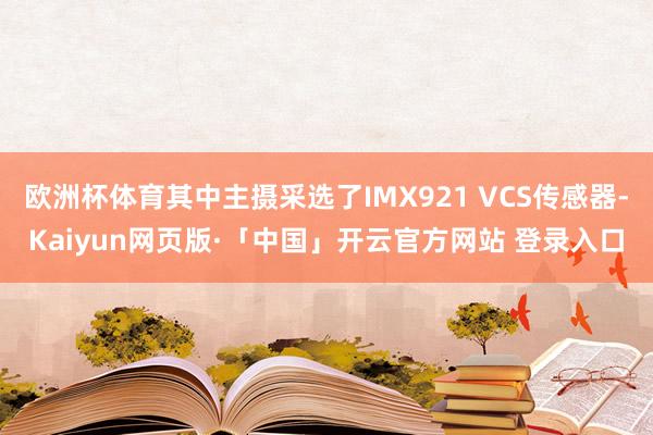 欧洲杯体育其中主摄采选了IMX921 VCS传感器-Kaiyun网页版·「中国」开云官方网站 登录入口
