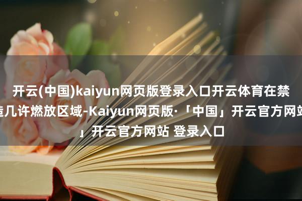 开云(中国)kaiyun网页版登录入口开云体育在禁燃区内缔造几许燃放区域-Kaiyun网页版·「中国」开云官方网站 登录入口