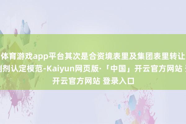 体育游戏app平台其次是合资境表里及集团表里转让的参比制剂认定模范-Kaiyun网页版·「中国」开云官方网站 登录入口